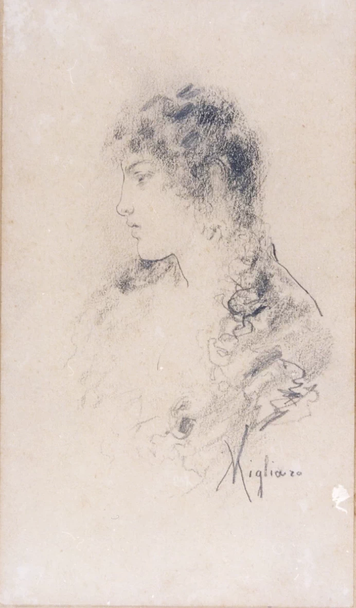 Testa di donna di profilo - Museo Nazionale di San Martino e Certosa, Napoli